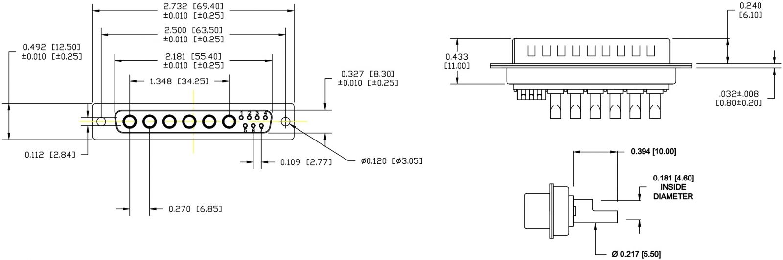 מחבר קונקטור NORCOMP 680M13W6103L401